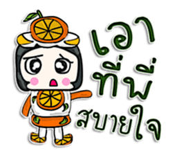 Hello my name is Orange man.^^ sticker #12648050