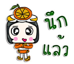 Hello my name is Orange man.^^ sticker #12648054