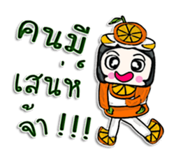 Hello my name is Orange man.^^ sticker #12648059