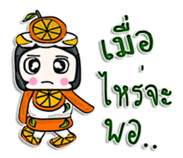 Hello my name is Orange man.^^ sticker #12648063