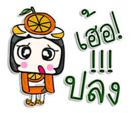 Hello my name is Orange man.^^ sticker #12648066