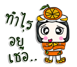 Hello my name is Orange man.^^ sticker #12648071