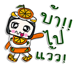 Hello my name is Orange man.^^ sticker #12648073