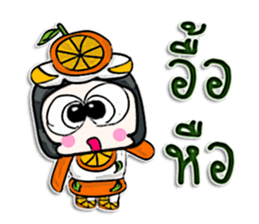 Hello my name is Orange man.^^ sticker #12648080