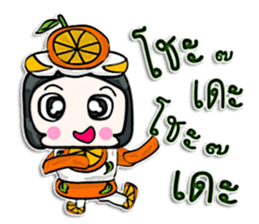 Hello my name is Orange man.^^ sticker #12648082