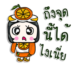 Hello my name is Orange man.^^ sticker #12648083