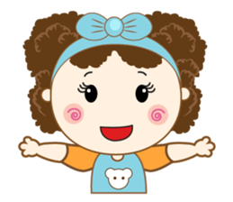 Cute and Beautiful Little Girl sticker #12648234