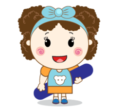 Cute and Beautiful Little Girl sticker #12648235
