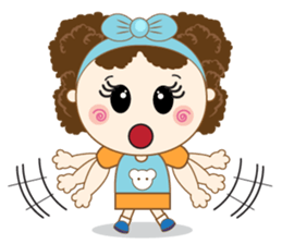 Cute and Beautiful Little Girl sticker #12648248