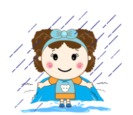 Cute and Beautiful Little Girl sticker #12648256