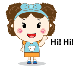 Cute and Beautiful Little Girl sticker #12648266