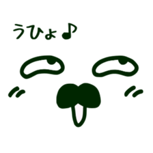 Japanese handwritten Chobi-Hige emoticon sticker #12648556