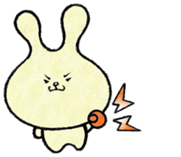 (w1) Soft rabbit, "Munyu Usa" sticker #12648621