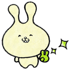 (w1) Soft rabbit, "Munyu Usa" sticker #12648624