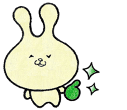 (w1) Soft rabbit, "Munyu Usa" sticker #12648625