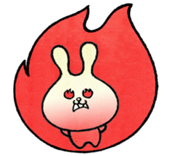 (w1) Soft rabbit, "Munyu Usa" sticker #12648631