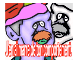 (FRENCH VERSION) DYNAMIC ADDICTIVE FACE sticker #12649036