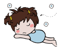 Single pretty and the mosquito sticker #12649287