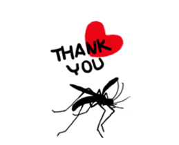 Single pretty and the mosquito sticker #12649288