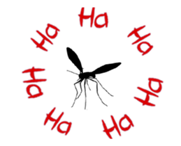 Single pretty and the mosquito sticker #12649292