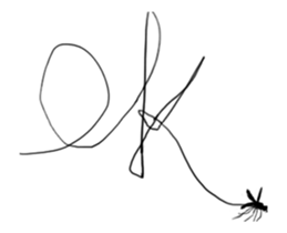 Single pretty and the mosquito sticker #12649302