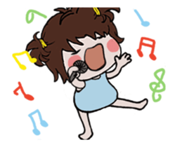 Single pretty and the mosquito sticker #12649309