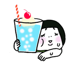 Miss.Leotard,She lives happily! sticker #12651426