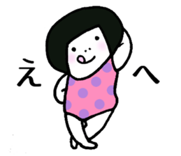 Miss.Leotard,She lives happily! sticker #12651427