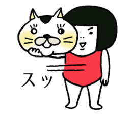 Miss.Leotard,She lives happily! sticker #12651428