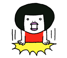 Miss.Leotard,She lives happily! sticker #12651441