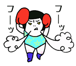 Miss.Leotard,She lives happily! sticker #12651446