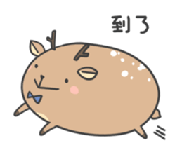 Mr.deer and bear friend sticker #12651766