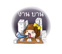 Jamsai working hard sticker #12652090