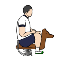 Junior hight school student animation sticker #12652211