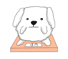 Lazy Maltese dog sticker #12652303