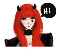 REA (Red devil girl) sticker #12653198