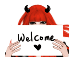 REA (Red devil girl) sticker #12653199