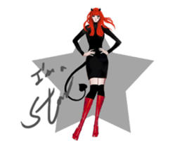 REA (Red devil girl) sticker #12653201