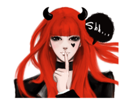 REA (Red devil girl) sticker #12653202