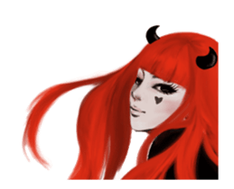 REA (Red devil girl) sticker #12653203