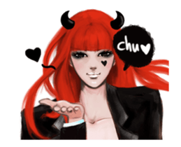 REA (Red devil girl) sticker #12653206