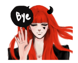REA (Red devil girl) sticker #12653207