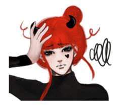 REA (Red devil girl) sticker #12653211