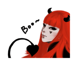 REA (Red devil girl) sticker #12653212