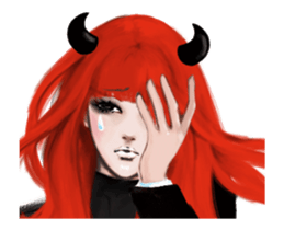 REA (Red devil girl) sticker #12653213