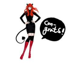 REA (Red devil girl) sticker #12653216