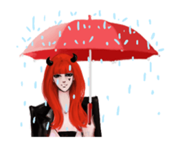 REA (Red devil girl) sticker #12653217