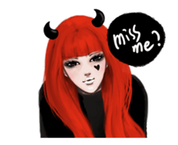 REA (Red devil girl) sticker #12653221