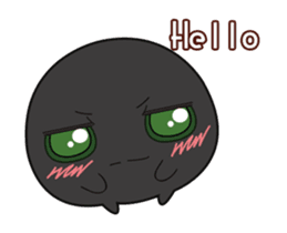 Daily sweet - Monster black & white sticker #12653310