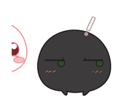 Daily sweet - Monster black & white sticker #12653329